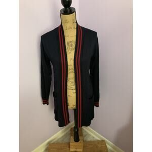 It's Our Time Open Front Sweater Navy Size Small w/Pockets